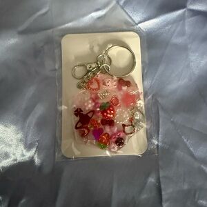 Cute Heart and Star Keychain